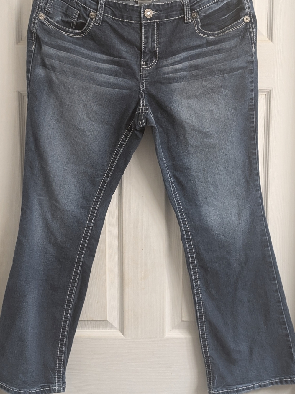 Vanity Dark Blue Washed Bootcut Jeans